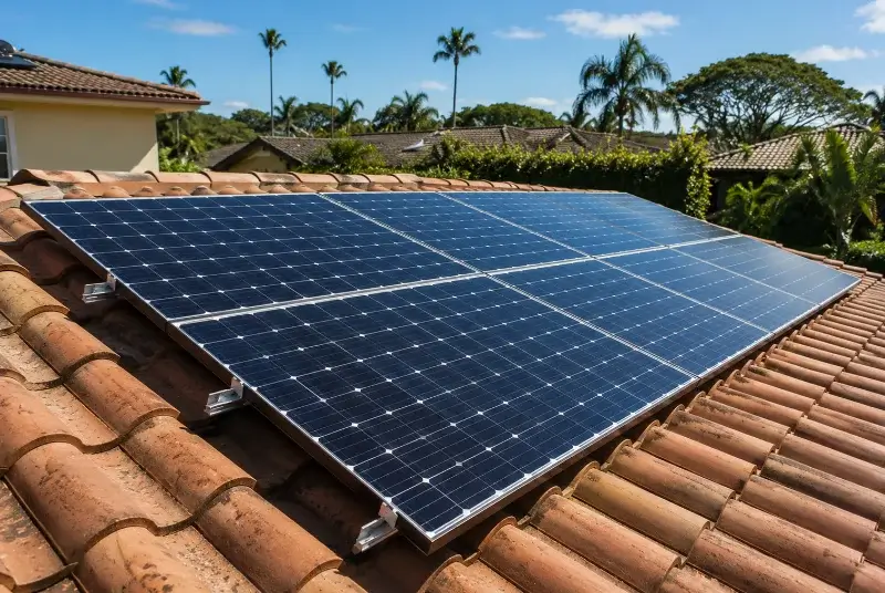 Installation de panneaux solaires à Bossey